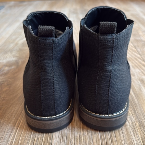 Men\'s Perry Ellis Black Fabric Chelsea Boots